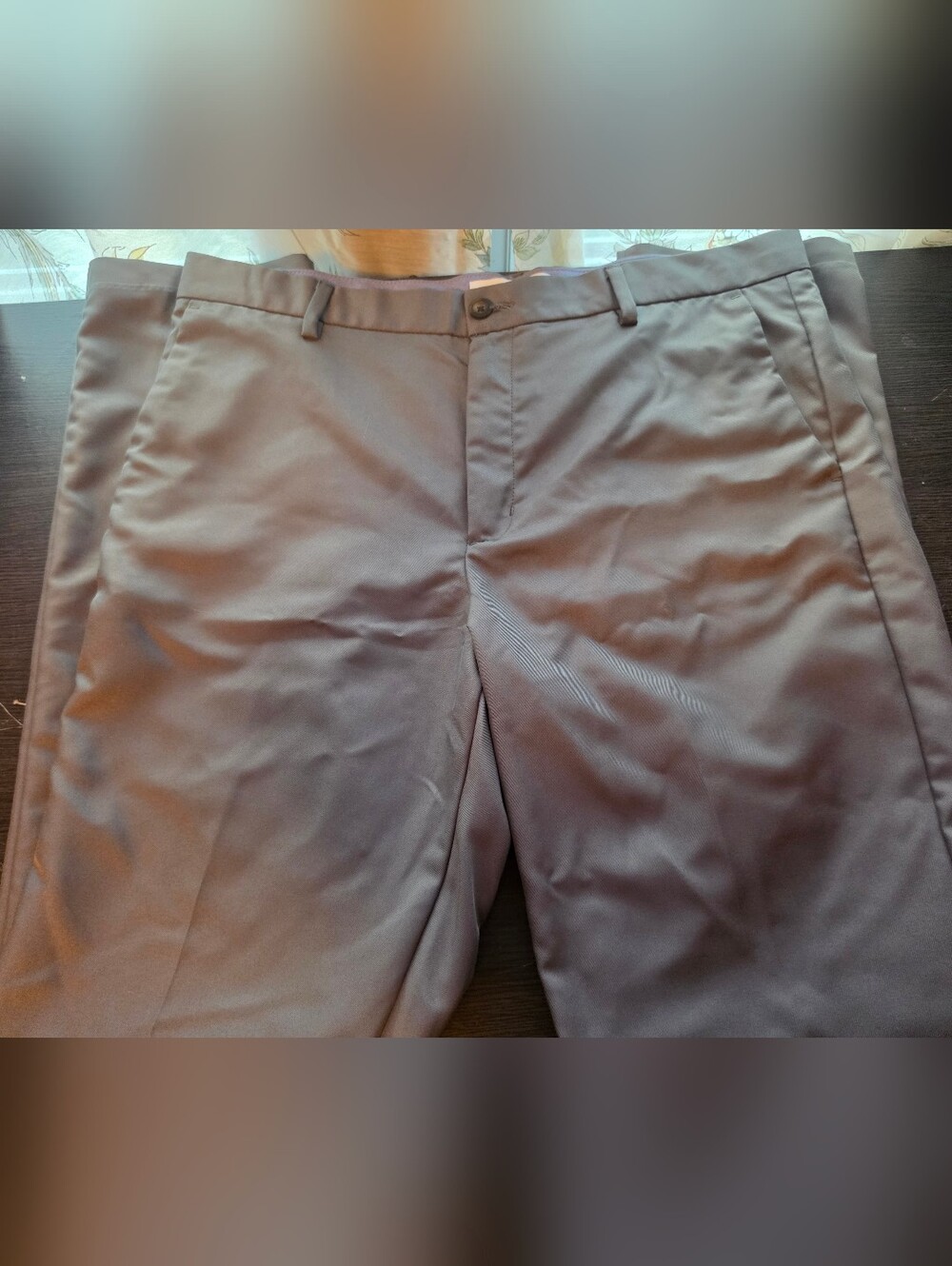 Essentials Men's Trousers in Mauve and Gray